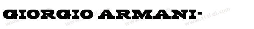 giorgio armani字体转换